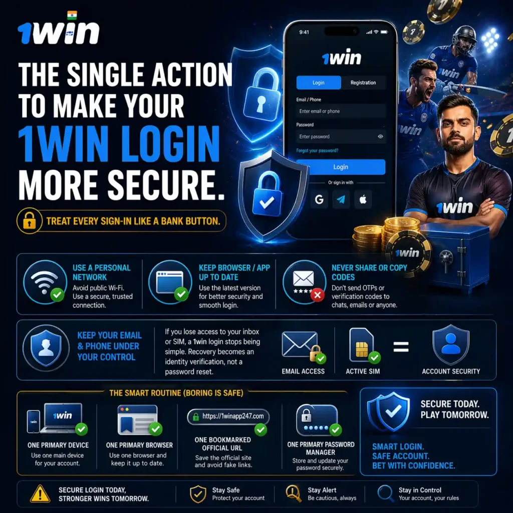 The Single Action to Make Your 1win Login More Secure.