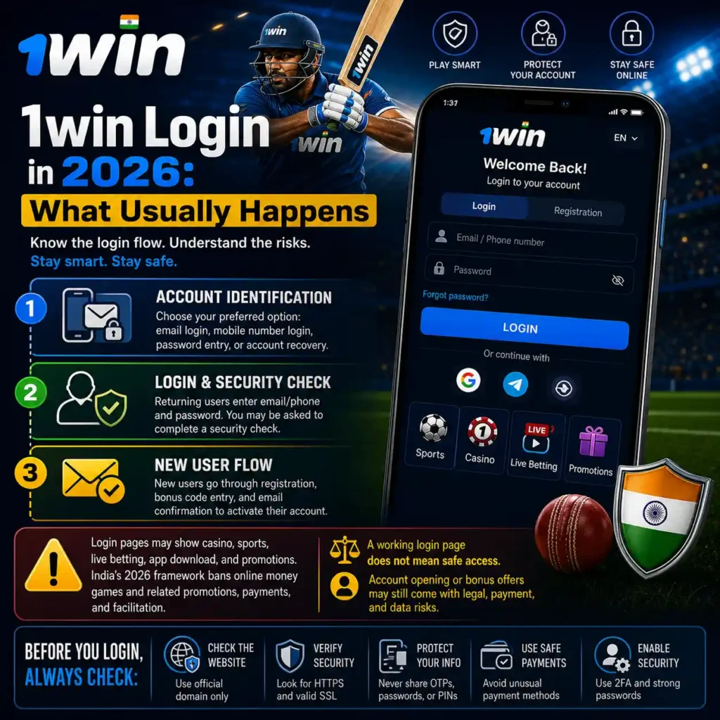 1win Login in 2026 What Usually Happens