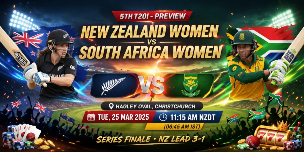 NZ W vs SA W 5th T20I