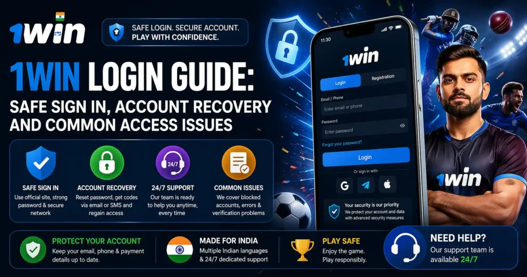 1win Login Guide: Safe Sign In, Account Recovery and Common Access Issues